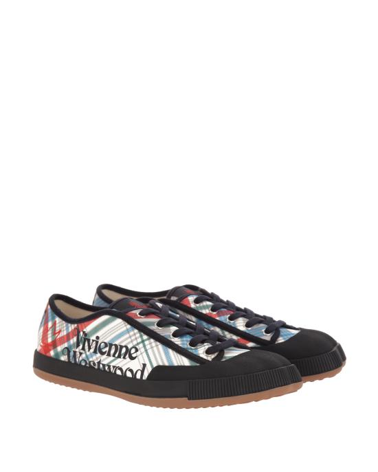  비비안웨스트우드 애니멀 짐 로우탑 스니커즈 75020057M W00N8 O301 madras check MULTICOLOR - VIVIENNE WESTWOOD