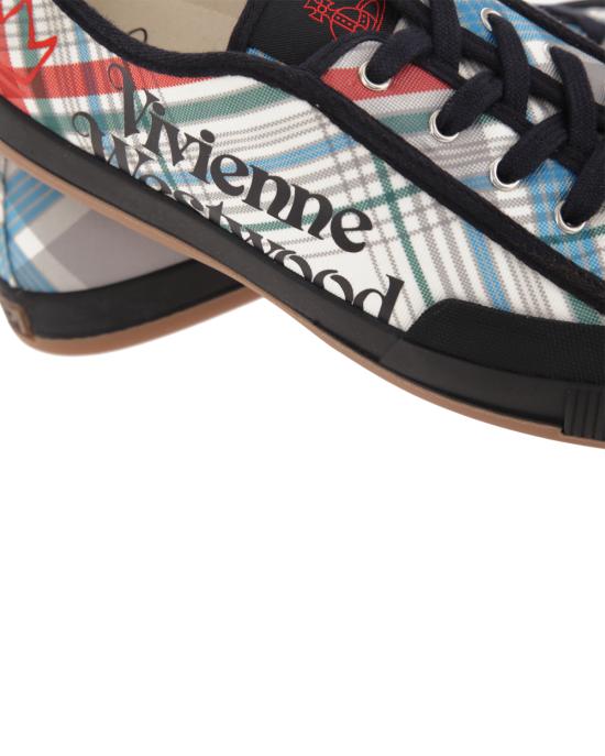 비비안웨스트우드 애니멀 짐 로우탑 스니커즈 75020057M W00N8 O301 madras check MULTICOLOR - VIVIENNE WESTWOOD