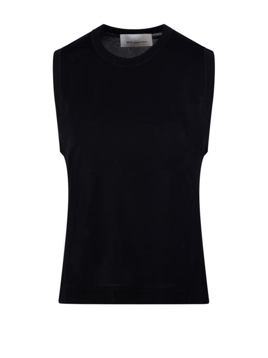 26SS 아미 민소매 티셔츠 FTP818 JE0211 001 BLACK DOM