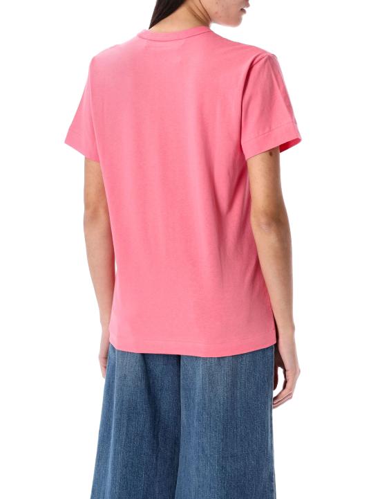26SS 꼼데가르송 레드 하트 엠블럼 반소매 티셔츠 AX T272 051 3 PINK DOM - COMME DES GARCONS