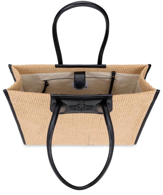 26SS 비비안웨스트우드 토트백 4D01000LUW01D0B402 Beige - VIVIENNE WESTWOOD