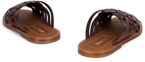 26SS 미우미우 뮬/슬리퍼 5XX678FA0153ZN8F0201 brown - MIU MIU