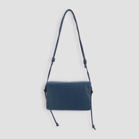 26FW 셀린느 트리오 플랩백 스무스 램스킨 10P862O86 07HJ BLACK - CELINE