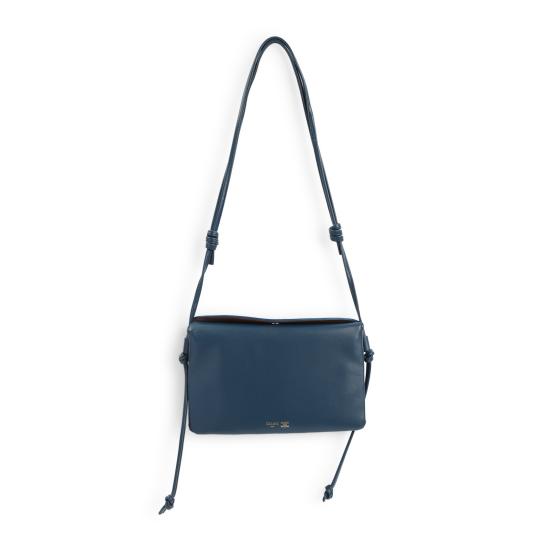 26FW 셀린느 트리오 플랩백 스무스 램스킨 10P862O86 07HJ BLACK