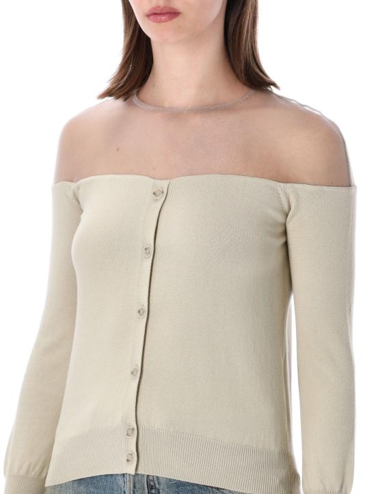 26SS MM6 메종마르지엘라 스웨터 S62HP0043M13273 729 BEIGE - MM6 MAISON MARGIELA