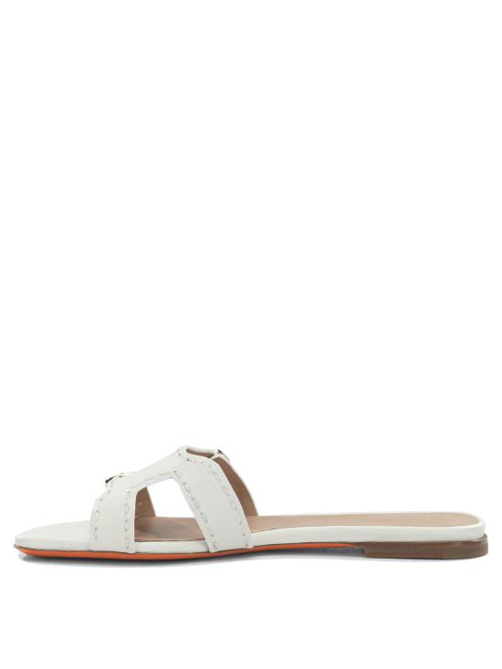 26SS 산토니 뮬/슬리퍼 WHPF72114HA1TWKAI48I48 WHITE - SANTONI