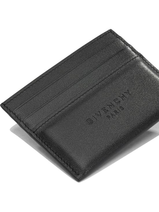 26FW 지방시 레더 안티고나 스탬프 카드 홀더 BK60G0K21L001 BLACK - GIVENCHY