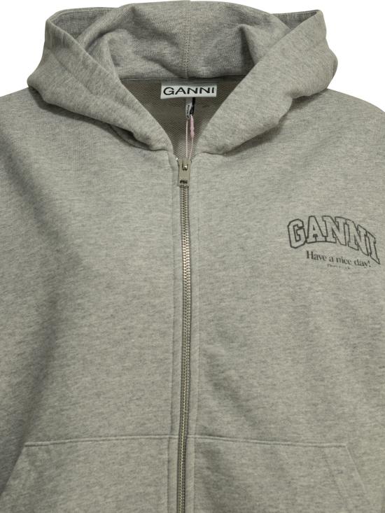 26FW 가니 에센셜 집업 후디 A1060023920 GREY - GANNI