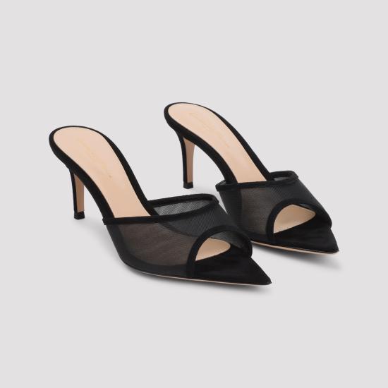 26FW 지안비토로시 뮬/슬리퍼 G1009670RICCOZ NENE BLACK - GIANVITO ROSSI