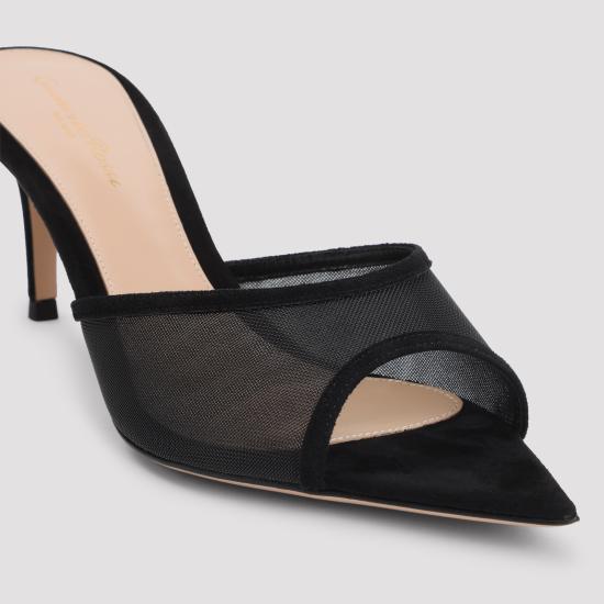 26FW 지안비토로시 뮬/슬리퍼 G1009670RICCOZ NENE BLACK - GIANVITO ROSSI