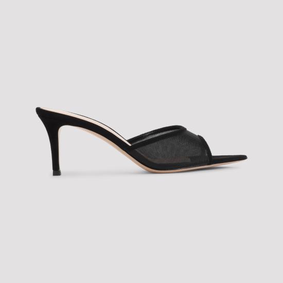 26FW 지안비토로시 뮬/슬리퍼 G1009670RICCOZ NENE BLACK - GIANVITO ROSSI