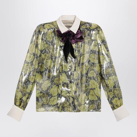 26SS 발렌티노 가라바니 블라우스 8B0AB8F6A63 4K1 GREEN