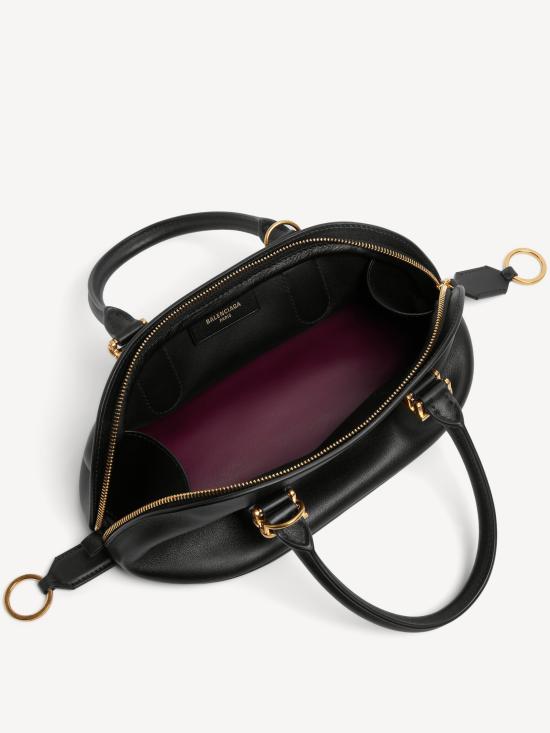 26SS 발렌시아가 볼레로 볼링백 8685852ACJS 1000 BLACK PLUM - BALENCIAGA