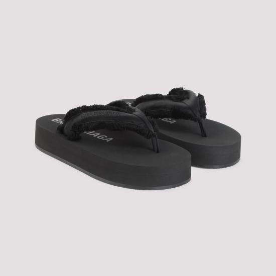 26SS 발렌시아가 제트 랙 통 슬라이드 870111 W0WM0 1000 BLACK DOM - BALENCIAGA