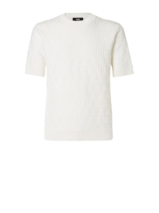 26SS 펜디 FF 코튼 스웨터 FZX051 AUW0F0QA0 White