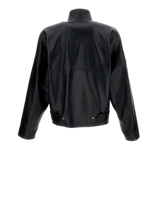 26SS 보테가베네타 가죽 자켓 853929 V64W01010 DOUBLE BLACK - BOTTEGA VENETA