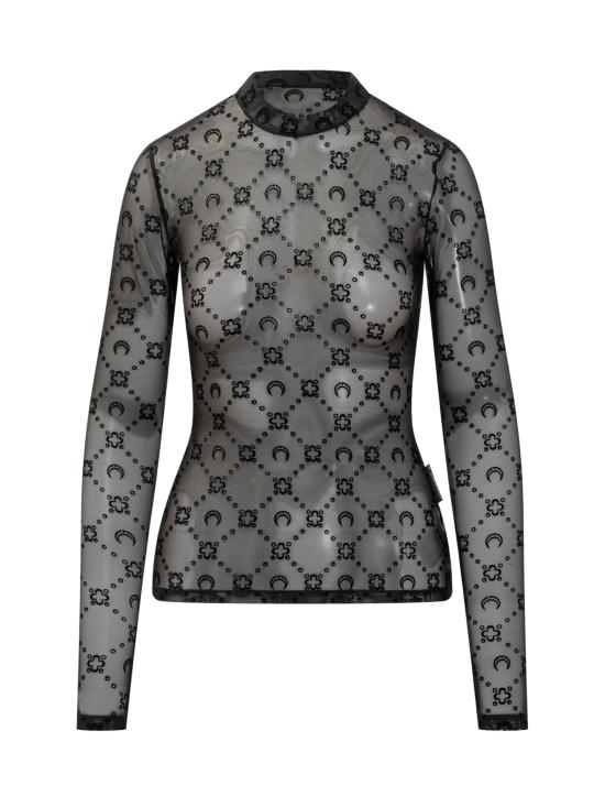 26SS 마린세르 긴팔 티셔츠 WTO388ACJER0005 BK99 BLACK