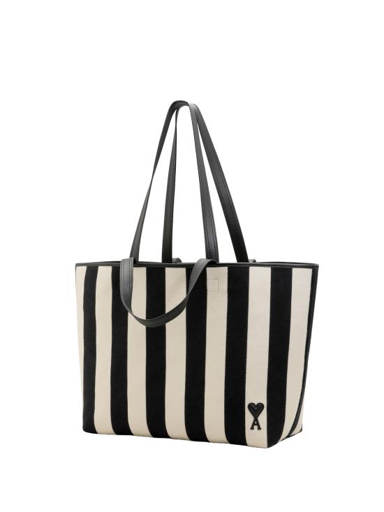 26SS 아미 드 꾀르 쇼퍼 백 ULL733 AW0026 1360 BLANC CREME NOIR - AMI