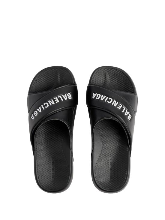 26SS 발렌시아가 뮬/슬리퍼 866163 W0FPD1090 BLACK WHITE - BALENCIAGA