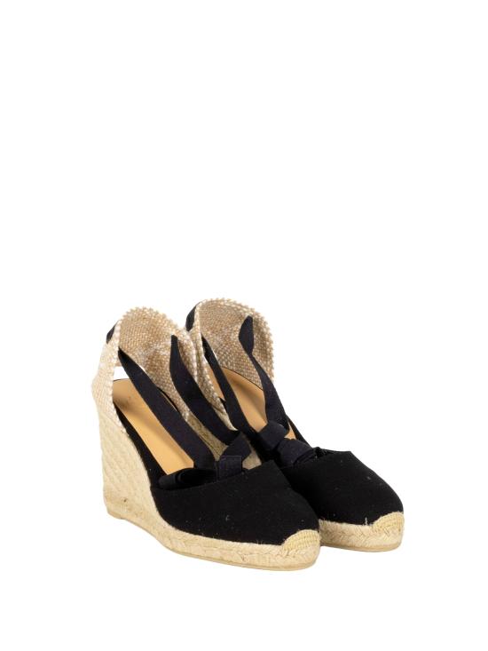 26SS 까스따네르 샌들 CARINA 8 001 CANVASNEGRO Negro - CASTANER