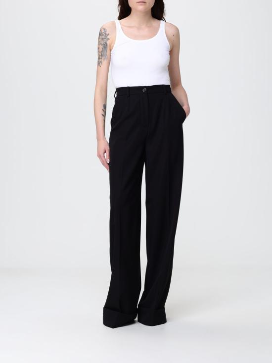 26SS 돌체앤가바나 울 개버딘 트라우저 FTBM0TFU2OW N0000 Black - DOLCE & GABBANA