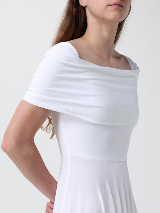 26SS 노마카말리 롱 원피스 KK1263PLT54 944 White - NORMA KAMALI