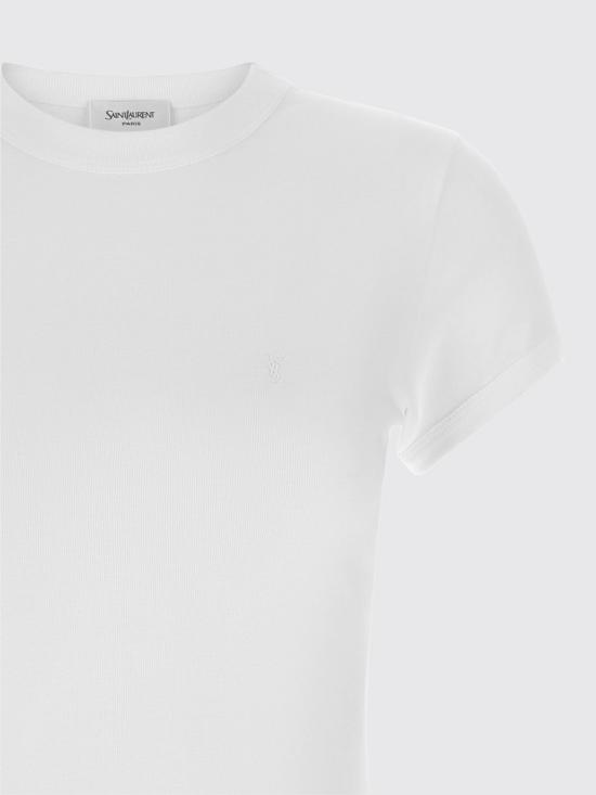 26SS 생로랑 반팔 티셔츠 869630Y38BD 9000 White - SAINT LAURENT