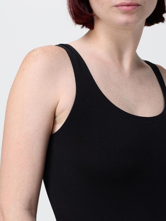 26SS 월포드 긴팔 티셔츠 75085 7005 Black - WOLFORD