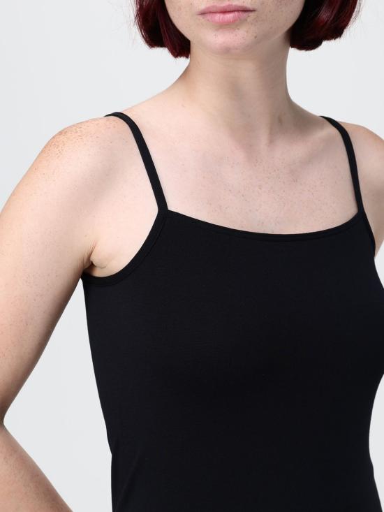 26SS 월포드 긴팔 티셔츠 56242 7005 Black - WOLFORD