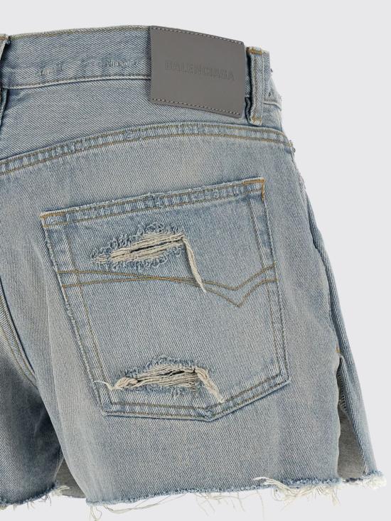 26SS 발렌시아가 데님 숏팬츠 872186TDW14 4200 Blue - BALENCIAGA