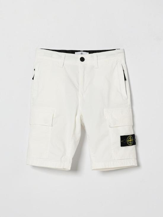 26SS [키즈] 스톤 아일랜드 쇼츠/버뮤다 L100002S0001 V0001 White