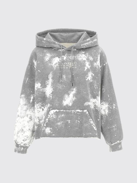 26SS MM6 메종마르지엘라 후드 티셔츠 S62GU0146S25337 853M Grey - MM6 MAISON MARGIELA