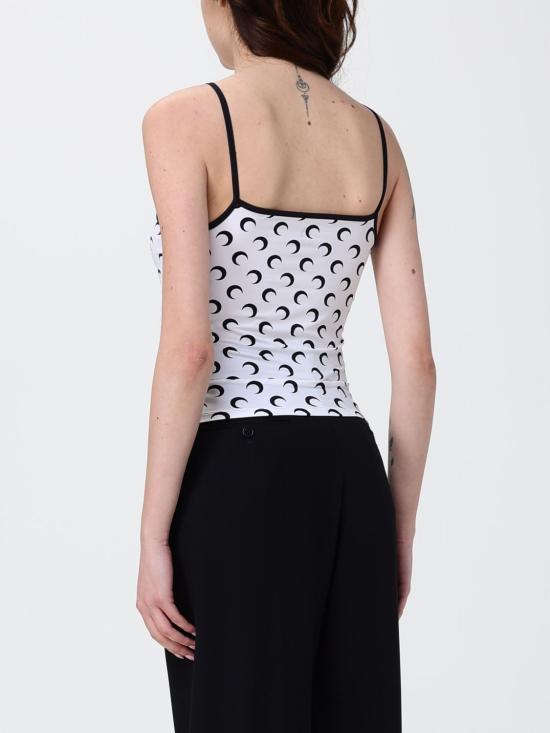 26SS 마린세르 문 프린트 저지 스트랩 탑 WTO508ACJER0001 WH00 White - MARINE SERRE