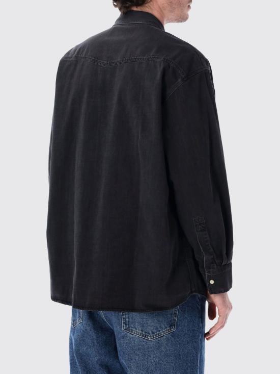 26SS 스튜디오 니콜슨 긴팔 셔츠 MYLOSNM1467 WASHEDBLK Black - STUDIO NICHOLSON