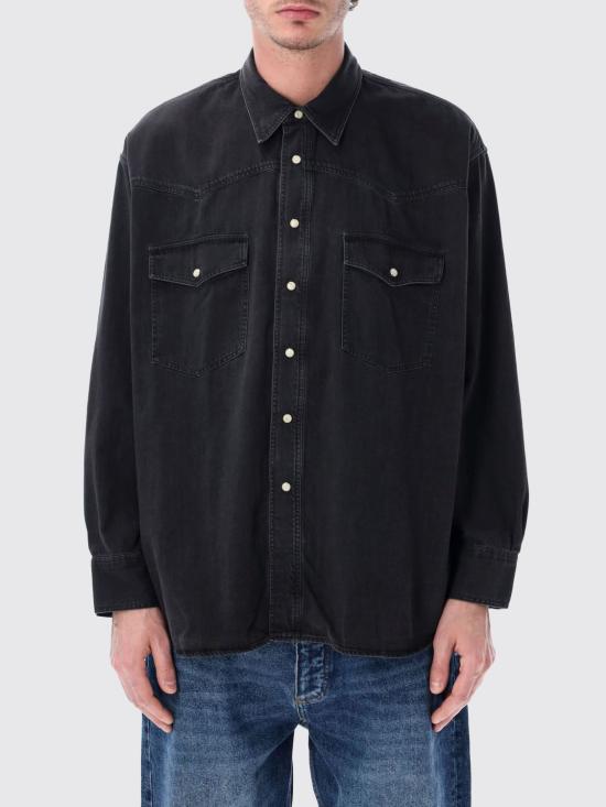26SS 스튜디오 니콜슨 긴팔 셔츠 MYLOSNM1467 WASHEDBLK Black