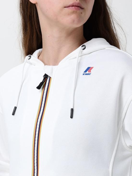 26SS 까웨 후드 티셔츠 K4146GW 001 White - K-WAY