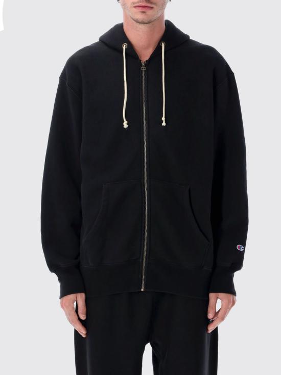 26SS 챔피온 후드 티셔츠 221764 KK001 Black