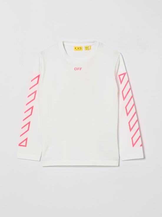 26SS [키즈] 오프화이트 티셔츠 44GAB001S26J001 100 White