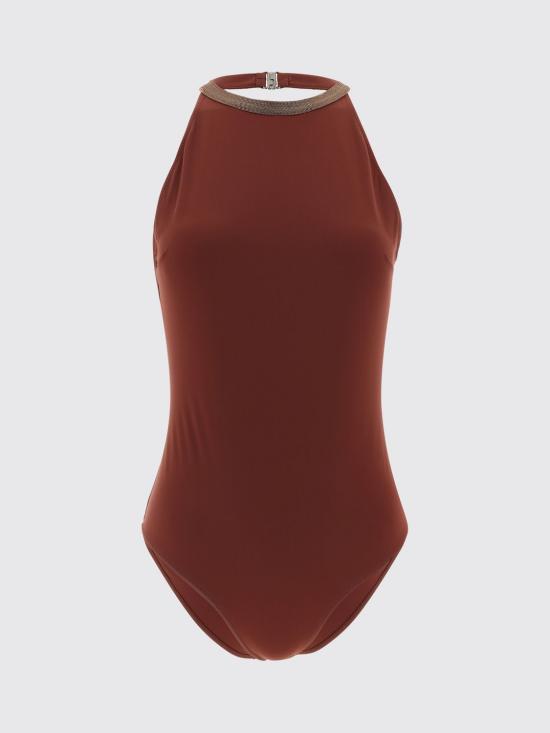 26SS 브루넬로 쿠치넬리 원피스 수영복 MQ965VS879 C9093 Burgundy - BRUNELLO CUCINELLI