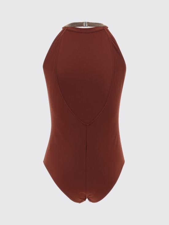 26SS 브루넬로 쿠치넬리 원피스 수영복 MQ965VS879 C9093 Burgundy - BRUNELLO CUCINELLI