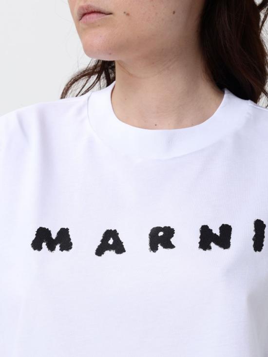 26SS 마르니 반팔 티셔츠 THJE0333P5USCX42 SLW01 White - MARNI