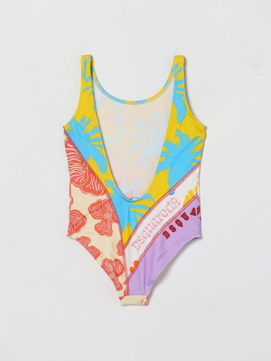 26SS [키즈] 디스퀘어드2 원피스 수영복 DQ3362D0AHM DQ003 Multicolor - DSQUARED2