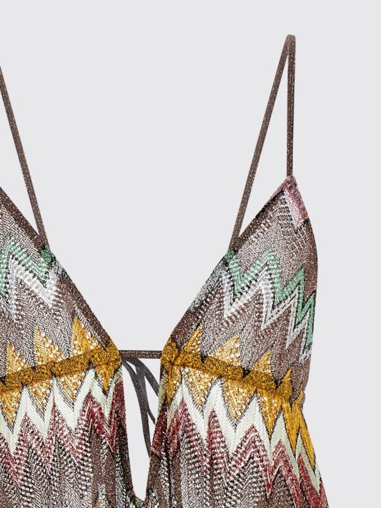 26SS 미소니 롱 원피스 MS26SQ1VBR014K SM9YK Bronze - MISSONI