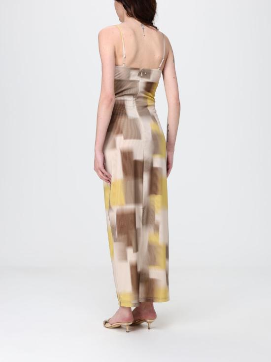 26SS 알마니 롱 원피스 XW002054AF21292 F1060 Yellow - ARMANI