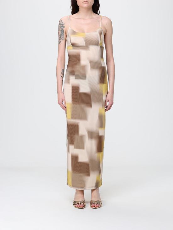 26SS 알마니 롱 원피스 XW002054AF21292 F1060 Yellow