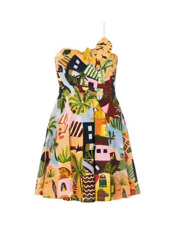 26SS 팜 리오 미디 원피스 358883 TROPICALPAINTING26098 MULTICOLOR