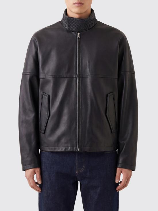 26SS 보테가베네타 가죽 자켓 853929 V64W0 1010 BLACK DOM