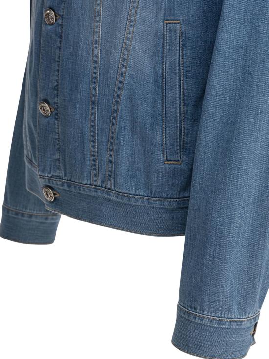 26SS 브루넬로 쿠치넬리 데님 자켓 ME6456909 C1470 LIGHT BLUE DENIM DOM - BRUNELLO CUCINELLI