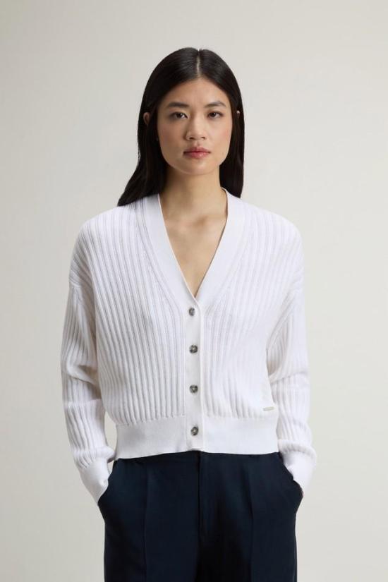 26SS 울리치 가디건 CFWWKN2039FRUF5088 8270 Arctic white - WOOLRICH