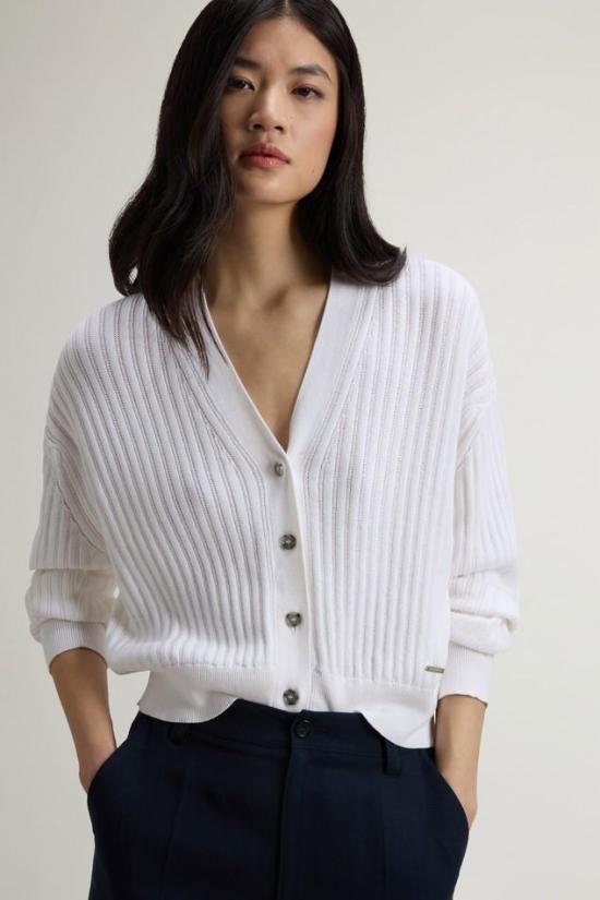 26SS 울리치 가디건 CFWWKN2039FRUF5088 8270 Arctic white - WOOLRICH